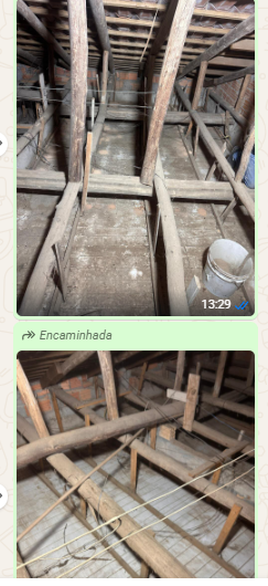 Forros e armações — registro fornecido